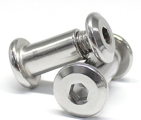 Metal Knob Slotted Philips Hex Head Chicago Black Oxide Binding Book Screw Male Female