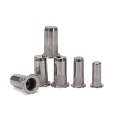 Grade DIN Standard Open End Knurled Body Insert Rivet Nut M3 M4 M5 M6 M8 M10 M12 SS304 Stainless Steel A2-70 Zinc Plated