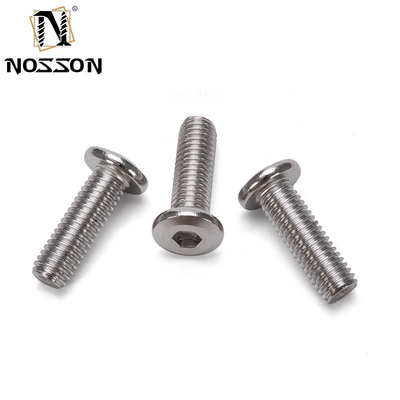 Metric Grade 8.8 A2-50 M6 Stainless Steel 304 Flat Hex Socket Head Male and Female Chicago Screws with Nut DIN Standard