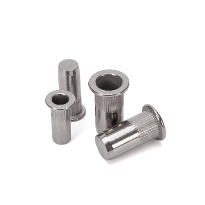 Grade DIN Standard Open End Knurled Body Insert Rivet Nut M3 M4 M5 M6 M8 M10 M12 SS304 Stainless Steel A2-70 Zinc Plated