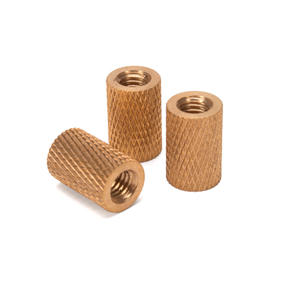 Oil Gas Industry Essential Metric Brass Knurled Nut Embedded in Copper for M3 M4 M5 M6 M8 M10 M12 1/4 3/8 5/16 Threads