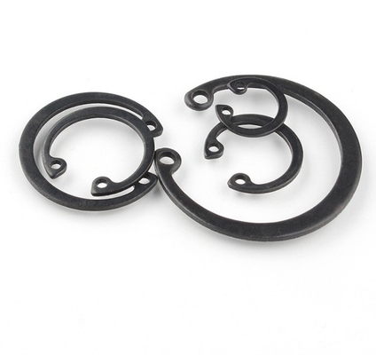 Size M3M4M5M6M8M10M12M14M16M240M18M20M22M24M27 Healthcare Application Steel Retaining Ring with Blackened Hole DIN471 and Plain Finish
