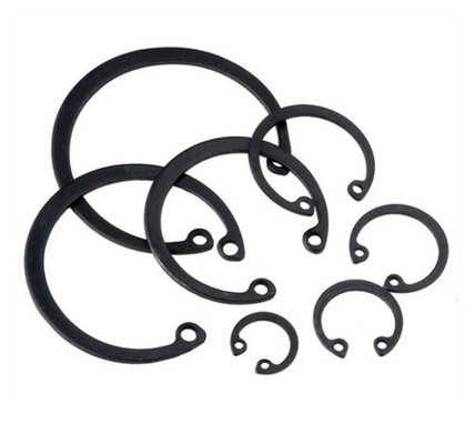 Size M3M4M5M6M8M10M12M14M16M240M18M20M22M24M27 Healthcare Application Steel Retaining Ring with Blackened Hole DIN471 and Plain Finish
