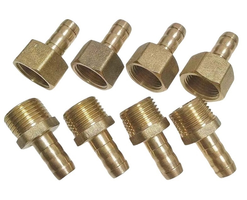 Connection Nipple Corrosion Resistant 1/2&quot;-1&quot; Brass Threaded Fittings Casting Brass Female Thread Tee with Round Head Code