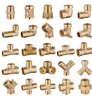 Customized Support OEM Brass Female Thread Tee Quick Connector Pipe Fittings 1/2&quot;-1&quot; for Seamless Water Distribution