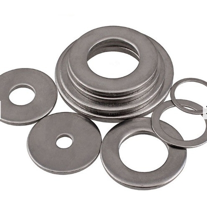 DIN 125 Form A Gasket Plain Flat Washer for Water Treatment M3-M30 Stainless Steel Hexagon Bolts and Nuts
