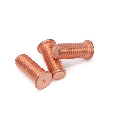 ANSI/ASME Standard Stainless Steel M4 M5 M6 M8 M10 Welding Screw Cd Weld Studs with Brass Plated Finish and Welding Point