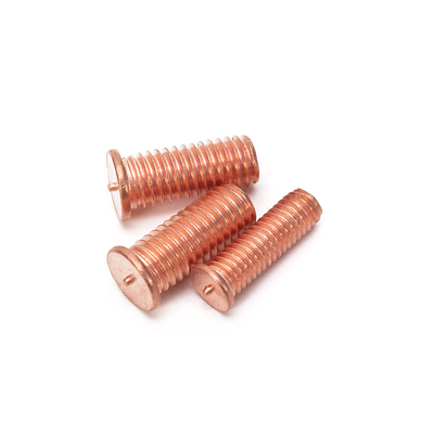 ANSI/ASME Standard Stainless Steel M4 M5 M6 M8 M10 Welding Screw Cd Weld Studs with Brass Plated Finish and Welding Point