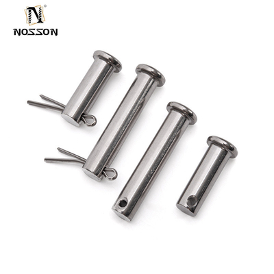 304 316 Stainless Steel Flat Cylindrical Round Head Dowel Clevis Cam Lock Shear Pin Shaft with Hole Positioning B-Type Pins