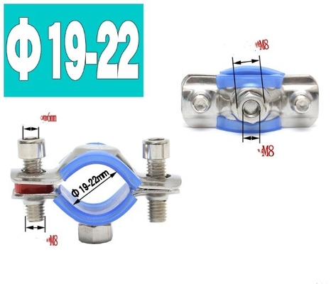 INCH Measurement System M5 M6 M8 M10 Nut Clamp with Rubber in Stainless Steel Material