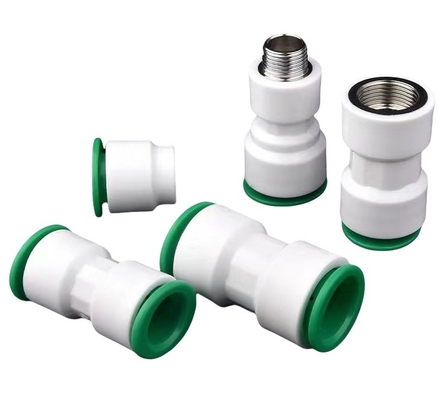 Customizable Size PPR Water Pipe Quick Connector with Round Head Equal Size Casting Technics OEM ODM Supported