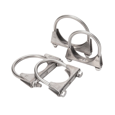 M5 M6 M8 M10 Standard Metric U-bolt Pipe Clamp for Iron Galvanized/Stainless Steel Muffler in Automobile Industry