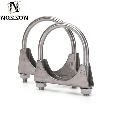 M5 M6 M8 M10 Standard Metric U-bolt Pipe Clamp for Iron Galvanized/Stainless Steel Muffler in Automobile Industry