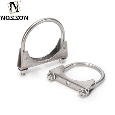 INCH Measurement System Standard 3.0&quot; Stainless Steel Exhaust Clamp U Bolt Pipe Clamps Nonstandard