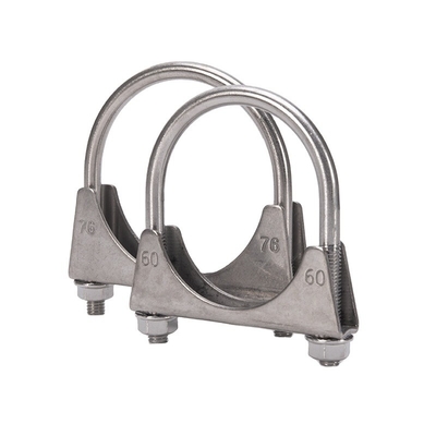 INCH Measurement System ANSI/ASME Standard U Bolt Carbon Steel Exhaust Steel Muffler Pipe Clamps for Car M5 M6 M8 M10