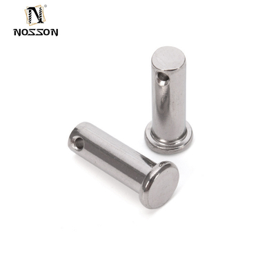 Longer Life TiCN Finish Stainless Steel Pin Shaft Flat Head Perforated Cylindrical Positioning Pin for Precise Alignment