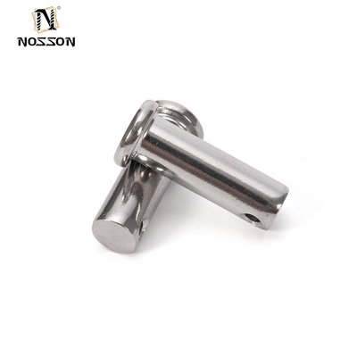 Longer Life TiCN Finish Stainless Steel Pin Shaft Flat Head Perforated Cylindrical Positioning Pin for Precise Alignment