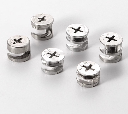 Smooth Furniture Assembly Zinc Alloy 10 Connectors Plug Mini Fix Cabinet Connector Cam Lock for Quick and Easy Assembly