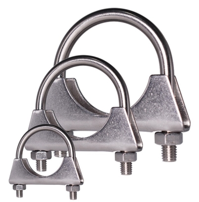 Custom Exhaust System Stainless Steel U Bolt Muffler Clamp with Metric Measurement System Standard and Standard