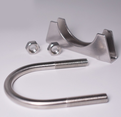Custom Exhaust System Stainless Steel U Bolt Muffler Clamp with Metric Measurement System Standard and Standard