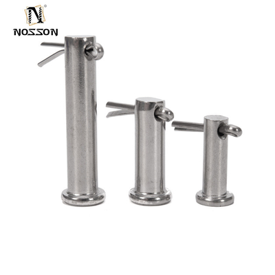 304 316 A2 A4 Stainless Steel Flat Head Safety Lock Clevis Pins for Food Processing Equipment Bright Finish Uncoated