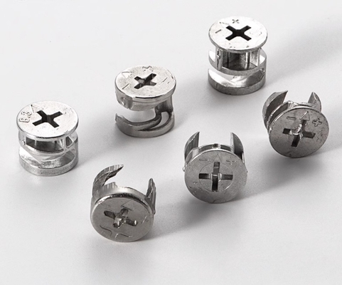 10 Zinc Alloy Furniture Connectors 3 In 1 Mini Fix Cabinet Plug Cam Lock for Furniture and Cabinet Directly Supply