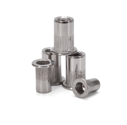Metric Measurement System Zinc Plated Stainless Steel Customized Flat Round Head Self Clinching Rivet Nut for Healthcare