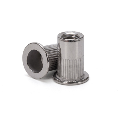 Metric Measurement System Zinc Plated Stainless Steel Customized Flat Round Head Self Clinching Rivet Nut for Healthcare