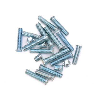 ISO Standard Self Clinching Stud Screw Rivet Fhs M2.5 M3 M4 M5 M6 M8 M10 Bright Finish Uncoated for Industrial Machinery