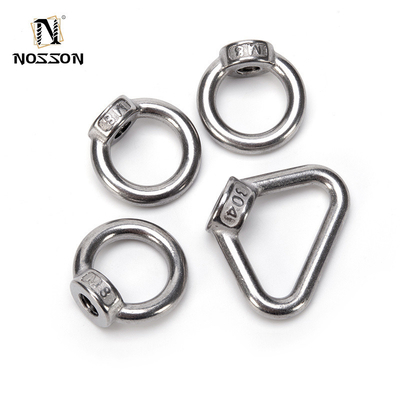 Passivation and Chrome Plated Triangular Ring Eye Nut for Imperial Inch Measurement System in Heavy Industry Applications