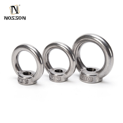 M16 Triangle Shape Fine Thread Eye Nut 304 Stainless Steel Lifting Ring for Metric Measurement System Grade A2-80