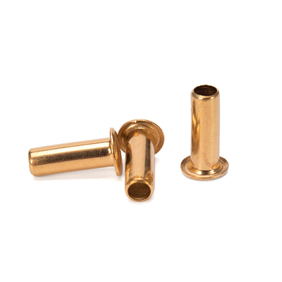 Aluminium JIS Standard Flat Brass Hollow Rivet with Steel Material and Customizable Design