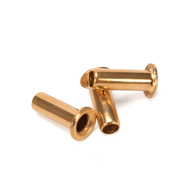 Aluminium JIS Standard Flat Brass Hollow Rivet with Steel Material and Customizable Design