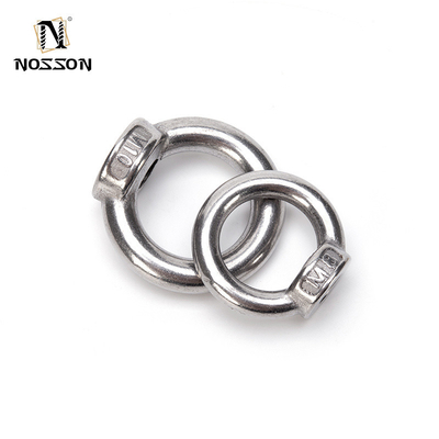 Coarse Thread M10 M12 SS316 304 Triangle Bow Nut Round Ring Lifting Eye Nut For Rope Fitting Carbon Steel Professional