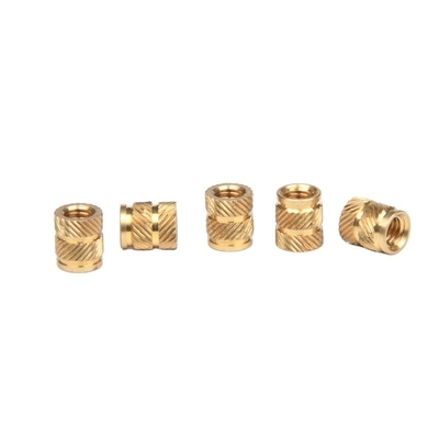 Imperial Inch Measurement System Brass Threaded Insert Nut Knurled Nuts with Chrome Plated Finish M3 M4 M5 M6 M8 M10 M12