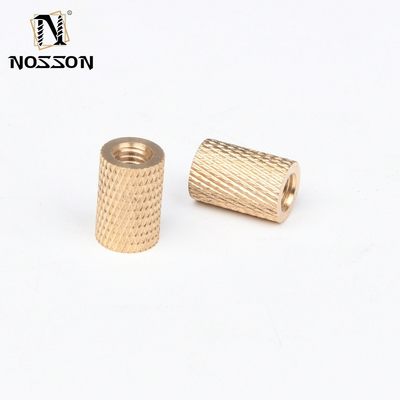 Imperial Inch Measurement System Brass Threaded Insert Nut Knurled Nuts with Chrome Plated Finish M3 M4 M5 M6 M8 M10 M12