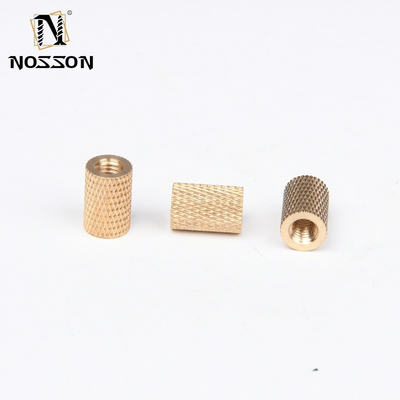 Imperial Inch Measurement System Brass Threaded Insert Nut Knurled Nuts with Chrome Plated Finish M3 M4 M5 M6 M8 M10 M12