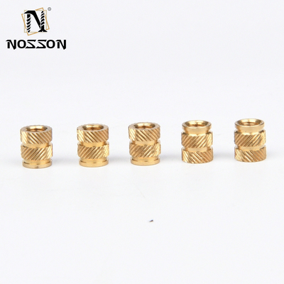 Imperial Inch Measurement System Brass Threaded Insert Nut Knurled Nuts with Chrome Plated Finish M3 M4 M5 M6 M8 M10 M12