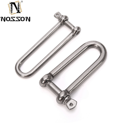 Precision Casting Technology 8mm Professional 316 Stainless Steel Bolt Type D Shackle with Screw Collar Pin