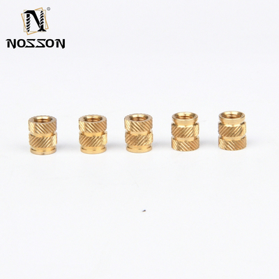 Imperial Inch Measurement System Brass Threaded Insert Nut Knurled Nuts with Chrome Plated Finish M3 M4 M5 M6 M8 M10 M12