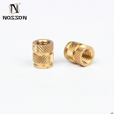 Imperial Inch Measurement System Brass Threaded Insert Nut Knurled Nuts with Chrome Plated Finish M3 M4 M5 M6 M8 M10 M12