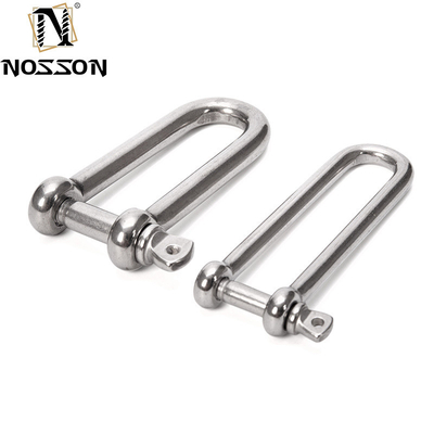 Metric Measurement D Shackle Stainless Steel and Pin Type with Screw Collar Pin High Polished Surface 316 DEE SHACKLES