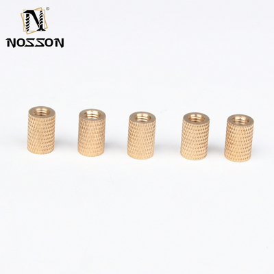 Chrome Plated Brass Insert Nut for Plastic Toy and Tool Reticulated Pattern Black Oxide Finish Imperial Measurement System