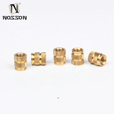 Chrome Plated Brass Insert Nut for Plastic Toy and Tool Reticulated Pattern Black Oxide Finish Imperial Measurement System
