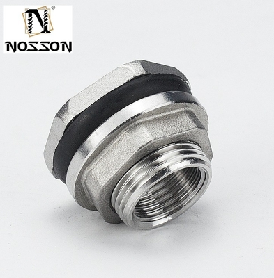 Customized Support 150lb Stainless Steel 304 Water Tank Bulkhead Fitting Weldless Type with NPT Thread and Casting Design