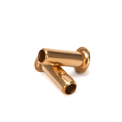 Stainless Steel Brass Hollow Tubular Rivet DIN7340 with Bright Finish JIS Standard Uncoated