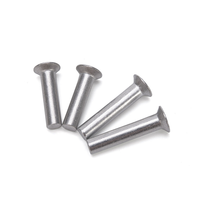 Aluminium Flat Thin Head Iron Rivet Solid Rivet Handle Knock Rivet Kit for Brake and Clutch Lining in Bright Finish Easy