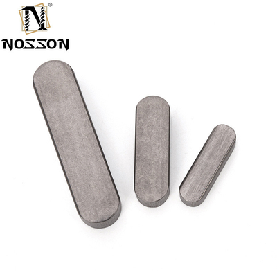 Water Treatment Bolts length 8mm ANSI Standard DIN6885 Type A Round Ended Shaft Key Carbon Steel Flat Pins Parallel Key with Galvanized Finish