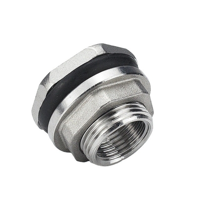 Stainless Steel 1/2&quot; Equal Bulkhead Water Tank Connector for Long-Lasting Water Connections in Industrial Applications