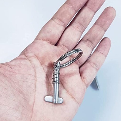 Marine Grade Boat Quick Release Pin with Drop Spring Stainless Steel Pin Diameter x Usable Length Pack 2 316 Alloy Steel